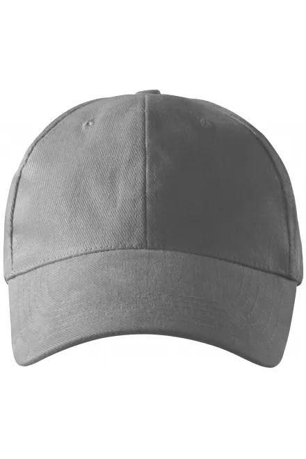 casquette 6 panneaux - argent clair, réglable