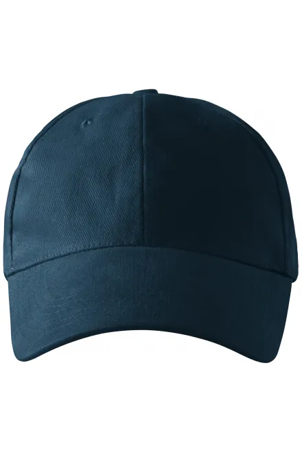 casquette 6 panneaux - bleu foncé, réglable