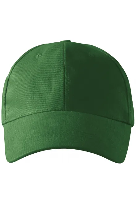 casquette 6 panneaux - bouteille verte, réglable