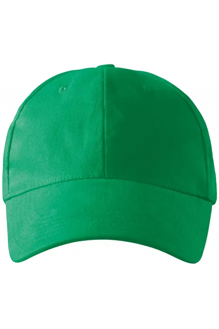 casquette 6 panneaux - herbe verte, réglable