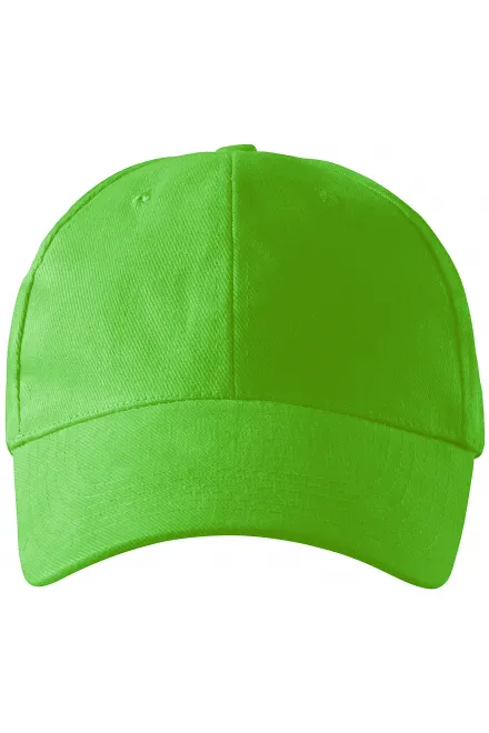 casquette 6 panneaux - Pomme verte, réglable