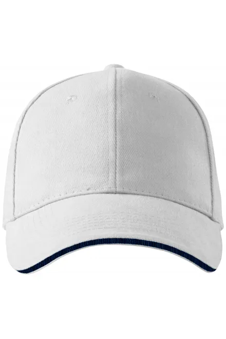 Casquette contrastée - blanche, réglable