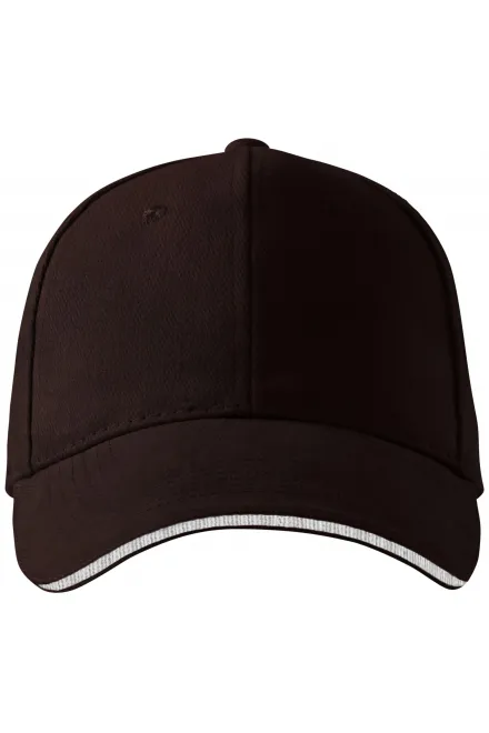 Casquette contrastée - café, réglable