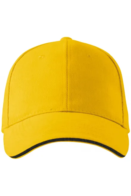 Casquette contrastée - jaune, réglable
