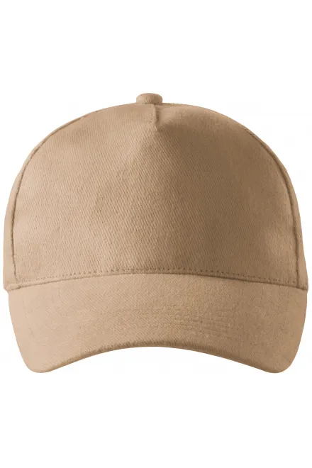 Casquette en coton 5 panneaux - sablonneux, réglable