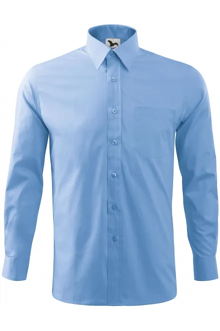 Chemise homme à manches longues - bleu ciel, M