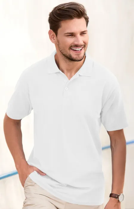 Polo élégant pour homme, blanche