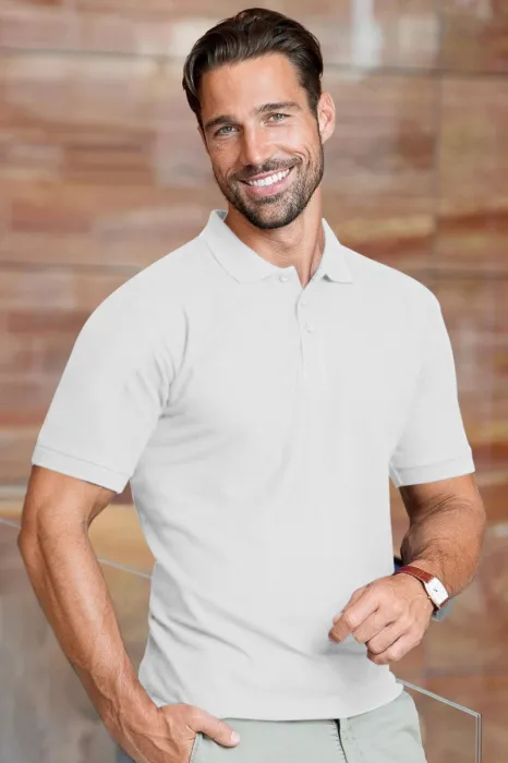 Polo épais pour homme, blanche Polo épais pour homme, blanche