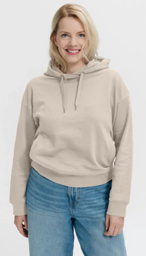 Sweat femme confortable à capuche, gris glacé Sweat femme confortable à capuche, gris glacé