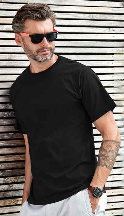 T-shirt à manches courtes, noir T-shirt à manches courtes, noir