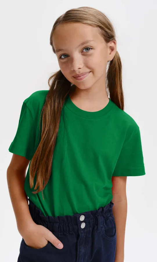 T-shirt léger pour enfants, herbe verte T-shirt léger pour enfants, herbe verte