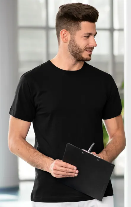 T-shirt résistant pour hommes, noir