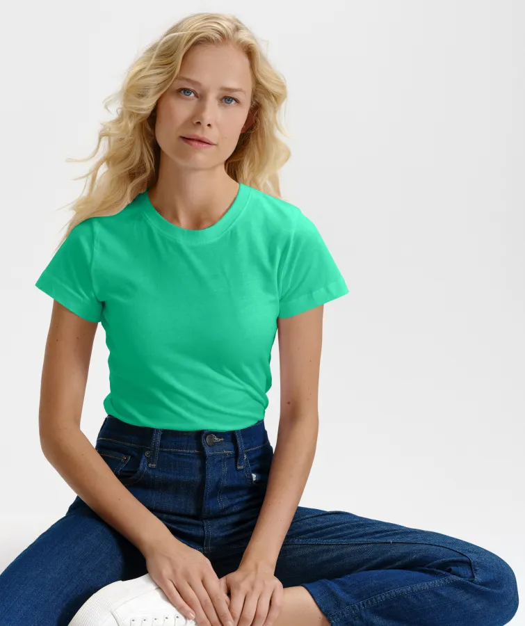 T-shirt simple femme, menthe T-shirt simple femme, menthe