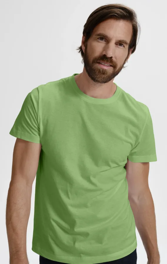 T-shirt simple homme, pois vert T-shirt simple homme, pois vert