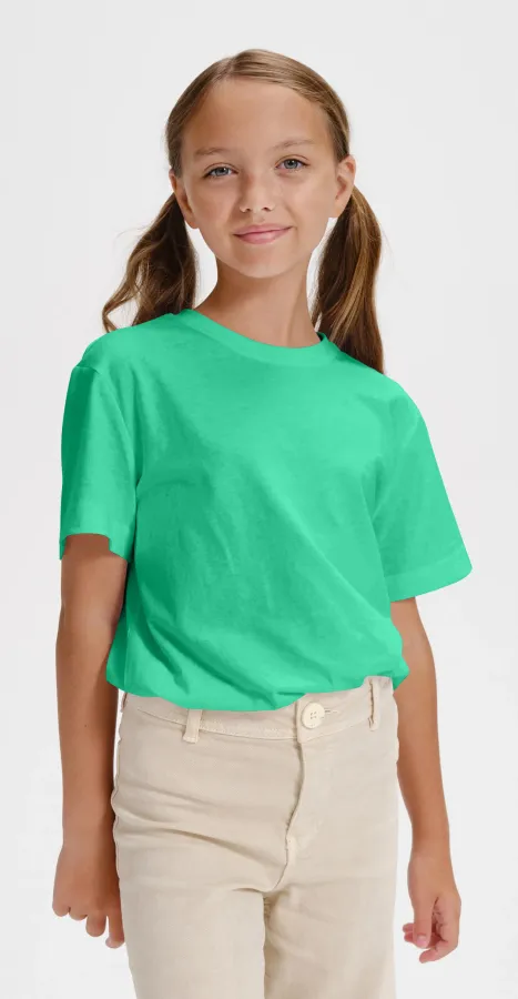 T-shirt simple pour enfants, menthe T-shirt simple pour enfants, menthe