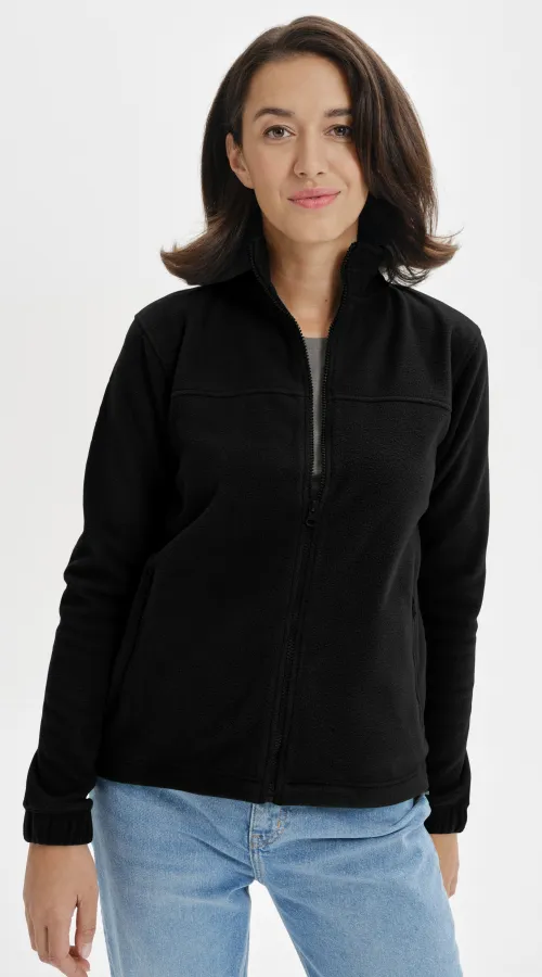 Veste polaire femme, noir Veste polaire femme, noir