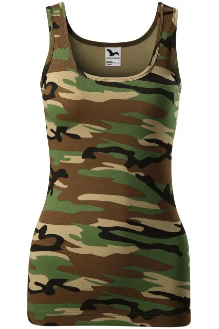 Débardeur camouflage femme - camouflage marron, 2XL