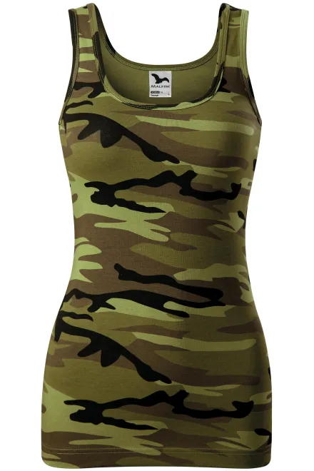 Débardeur camouflage femme - camouflage vert, 2XL