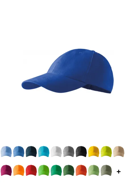 casquette 6 panneaux, bleu royal