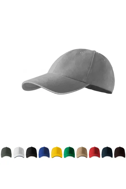 Casquette contrastée, argent clair