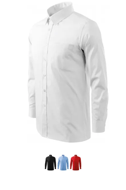 Chemise homme à manches longues, blanche