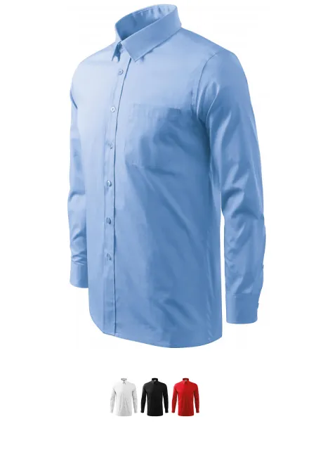 Chemise homme à manches longues, bleu ciel Chemise homme à manches longues, bleu ciel
