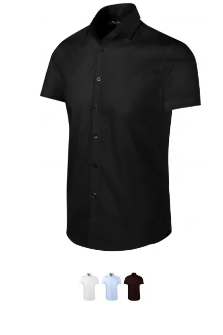 Chemise homme - Coupe ajustée, noir