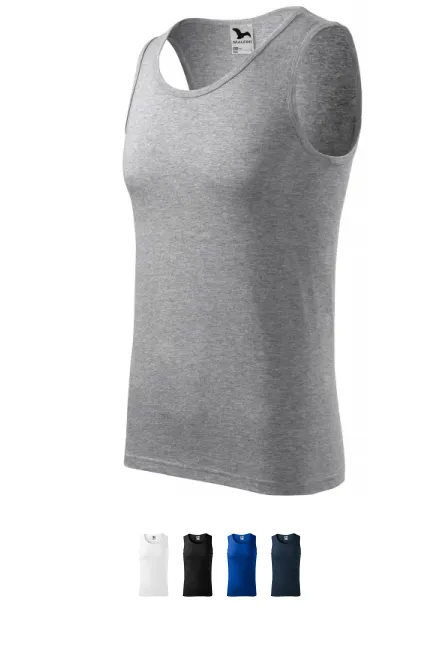 Débardeur homme, marbre gris foncé