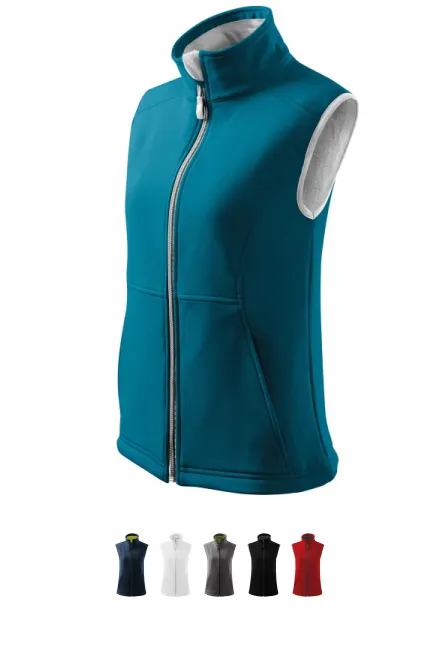 Gilet ajusté pour femme, turquoise foncé
