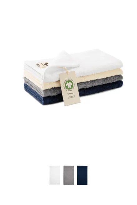 Petite serviette en coton biologique, amande