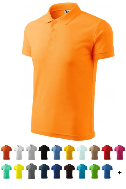 Polo ample homme, mandarine