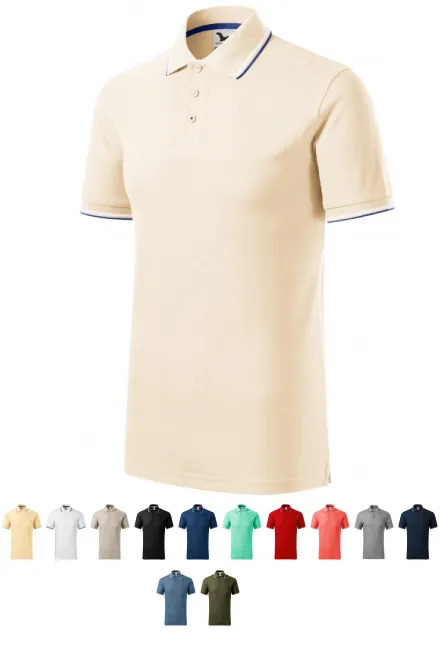 Polo classique pour hommes, amande