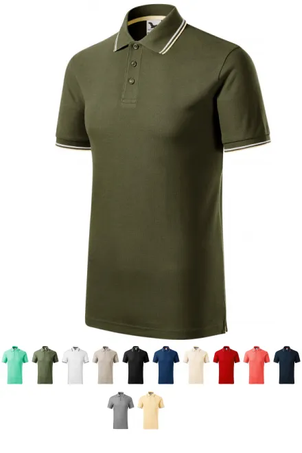 Polo classique pour hommes, military