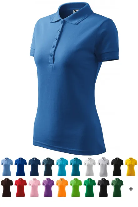 Polo élégant pour femme, bleu clair