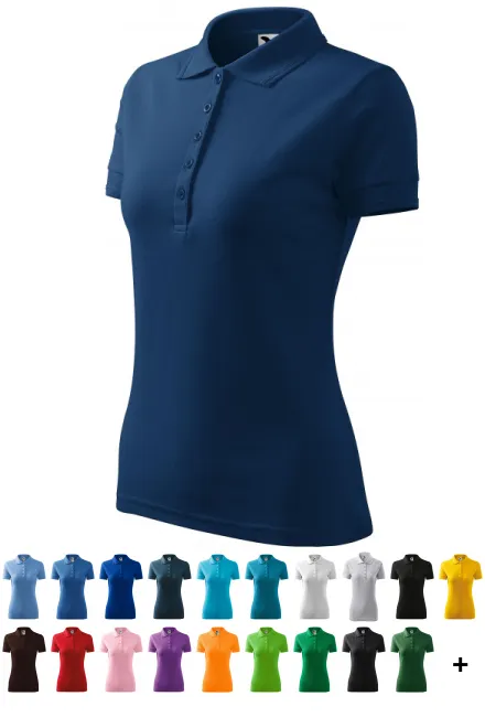 Polo élégant pour femme, bleu nuit