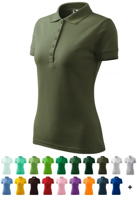 Polo élégant pour femme, khaki