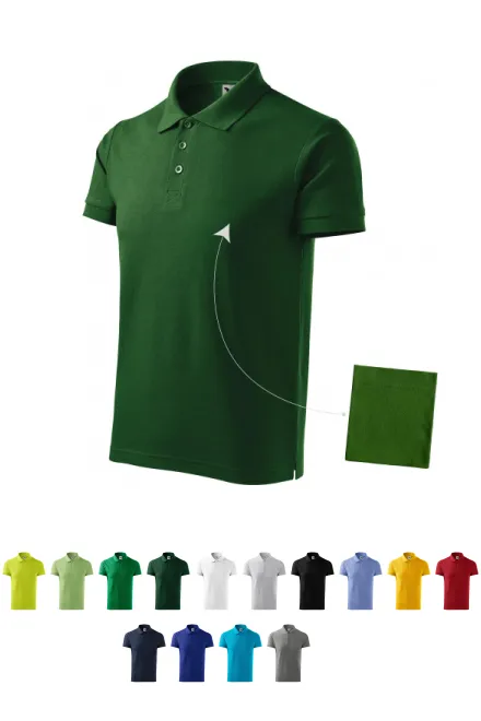 Polo élégant pour homme, bouteille verte