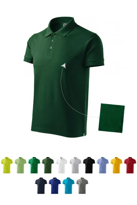 Polo élégant pour homme, bouteille verte