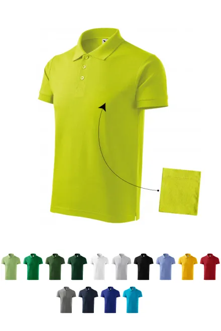 Polo élégant pour homme, vert citron