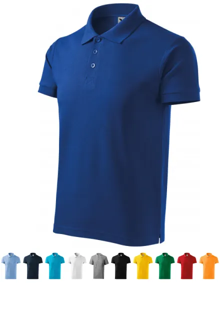 Polo épais pour homme, bleu royal