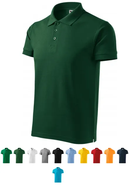 Polo épais pour homme, bouteille verte