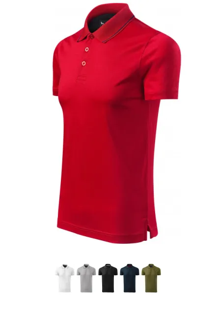 Polo homme mercerisé élégant, formula red