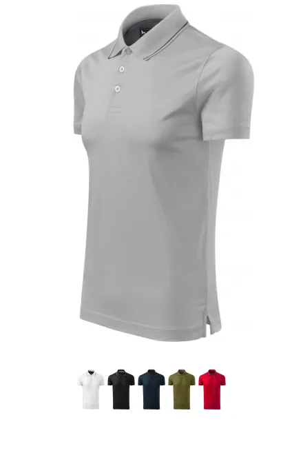 Polo homme mercerisé élégant, Gris argent