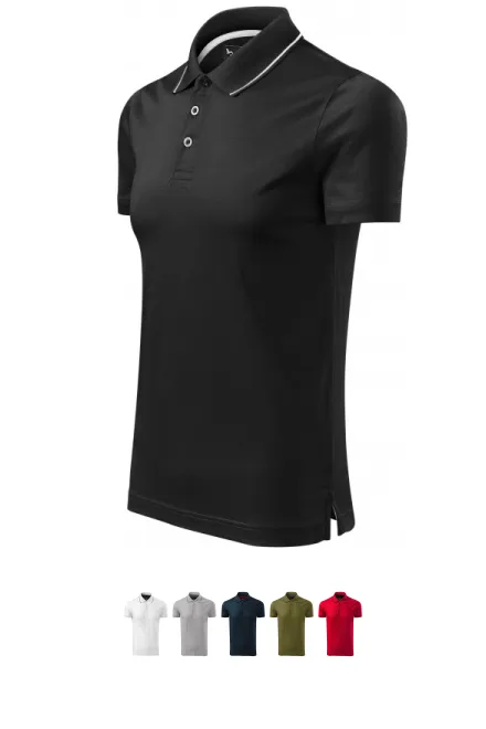 Polo homme mercerisé élégant, noir