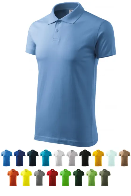 Polo simple homme, bleu ciel
