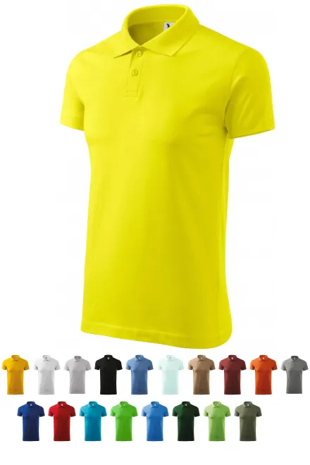 Polo simple homme, jaune citron