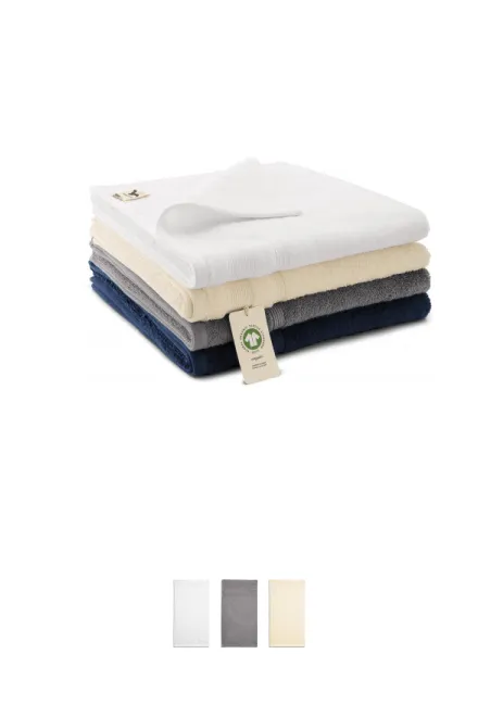 Serviette en coton bio, bleu foncé Serviette en coton bio, bleu foncé