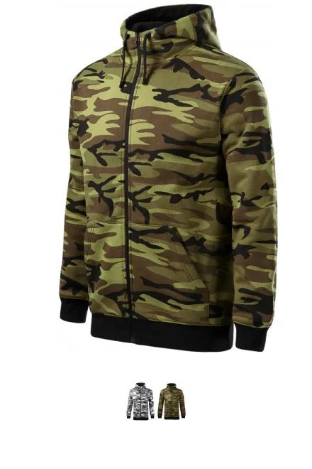 Sweat camouflage homme, camouflage vert