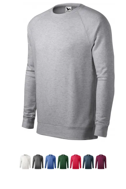 Sweat simple homme, marbre argenté
