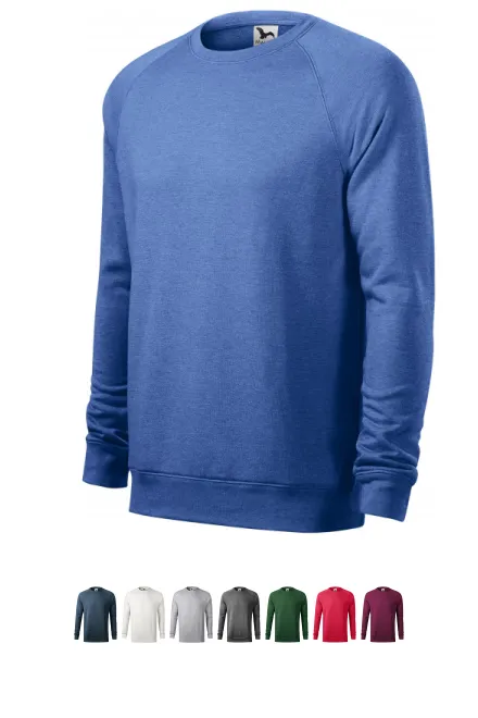 Sweat simple homme, marbre bleu